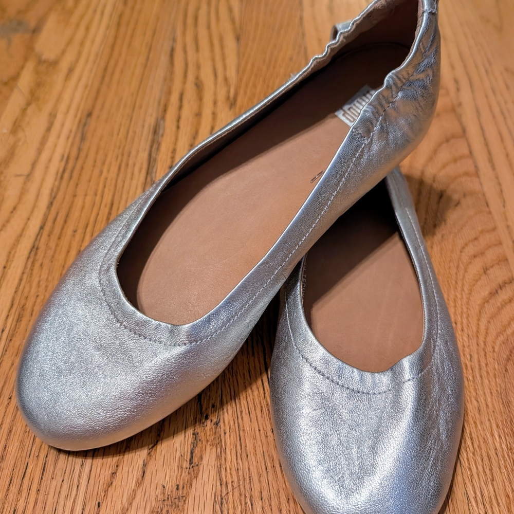 Fitflop Silver Women's Ballet Flats